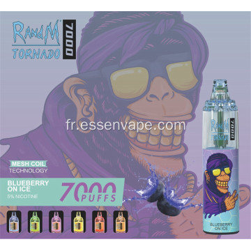 Bon Randm Tornado 7000 Puffs Rechargeable Disposable Vape